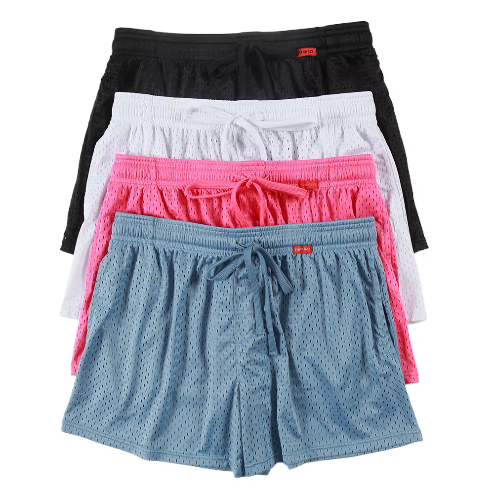 Short de sport en maille respirante pour homme, pantalon décontracté pour la maison, la salle de sport, le fitness, la course à pied, l'entraînement, le jogging, l'été