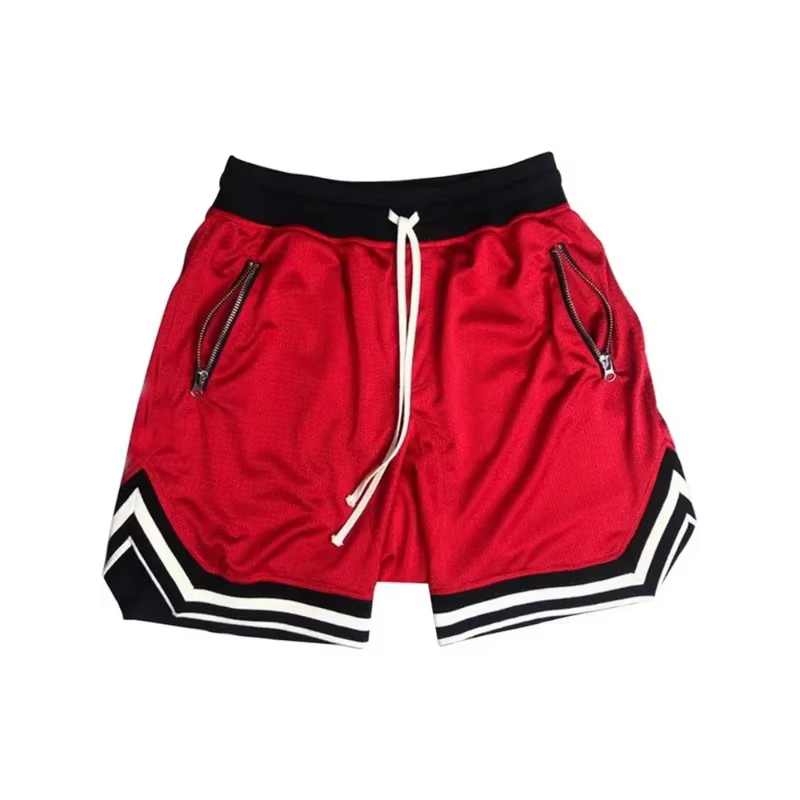 Shorts de sport en mesh pour hommes, été, basketball, fitness, course à pied, respirants, amples, entraînement musculaire, Bermuda Masculina