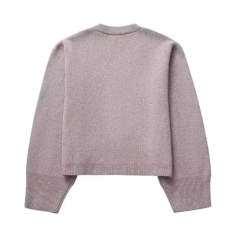 Xpqbb-Cardigan en tricot à col en V pour femme