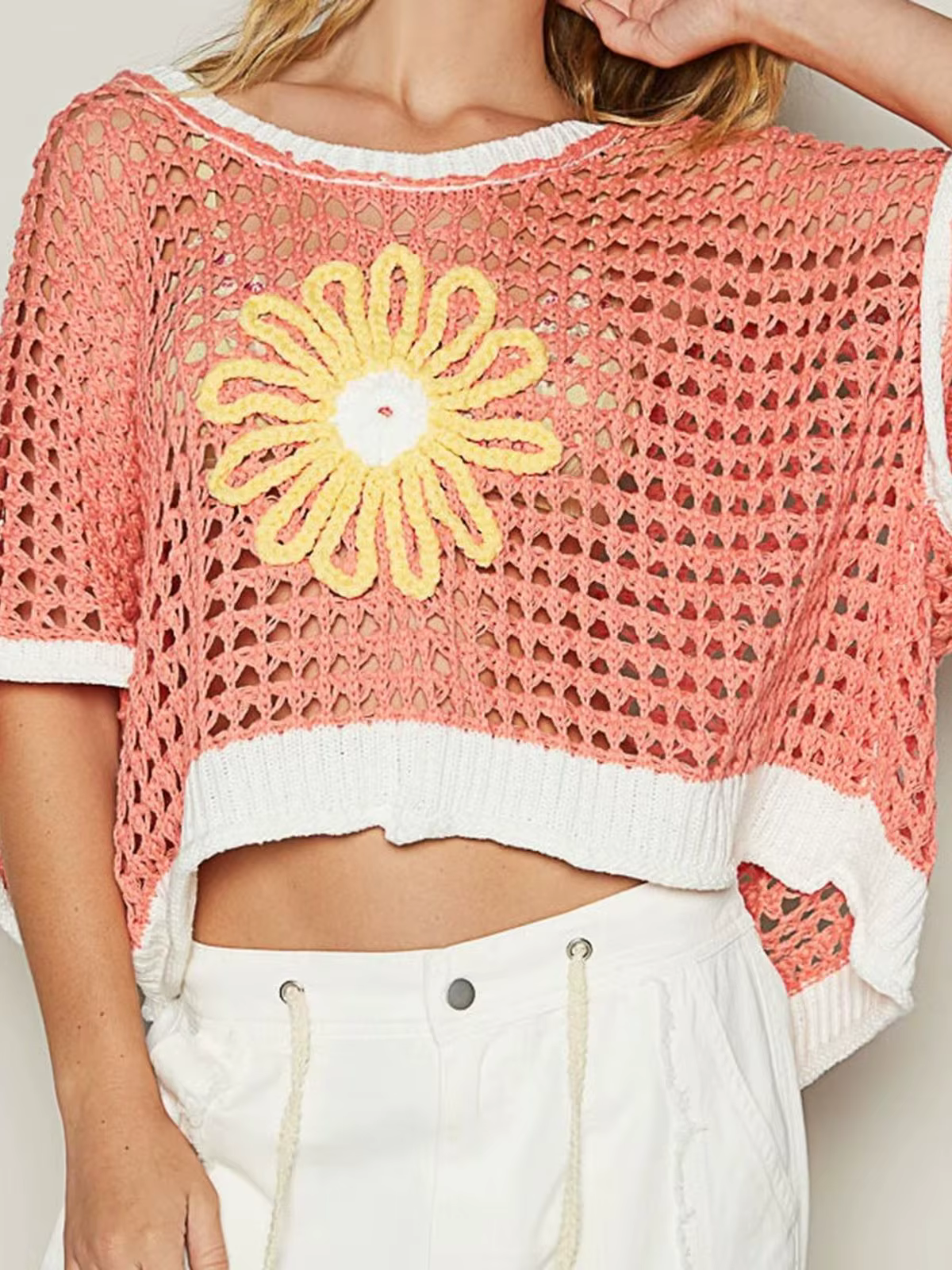 Hauts ajourés au Crochet pour femmes