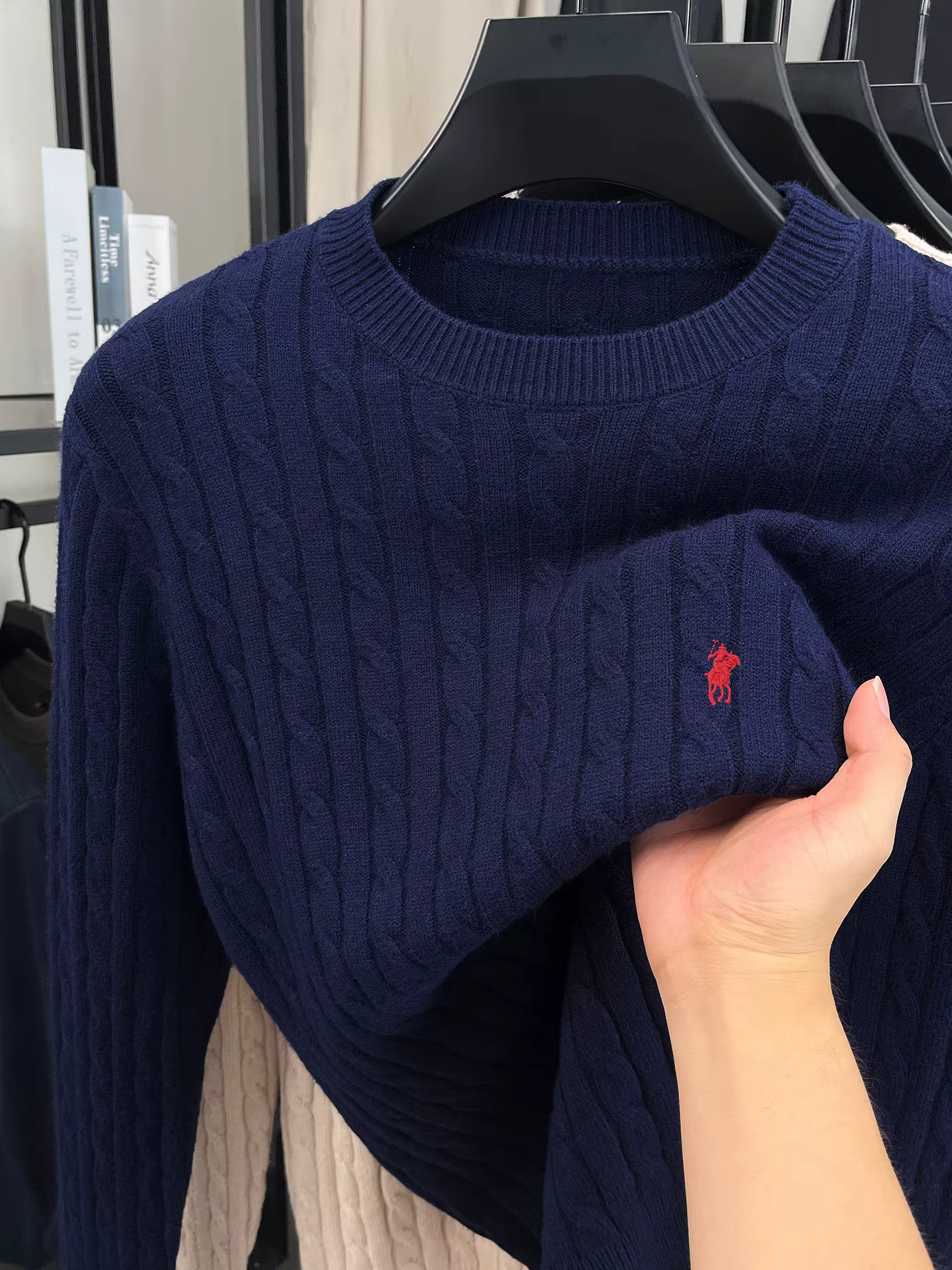 Pull à col rond de marque de créateur pour hommes automne hiver nouvelle mode jacquard classique Paul Golf broderie pull tricoté décontracté