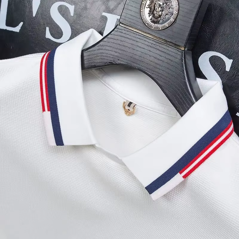 Sweat-shirt Slim Fit à Manches sulfpour Homme, Pull Moulant, Streetwear, Blanc, Polyester, Marque de Créateur, Polo, T-shirt, Taille S