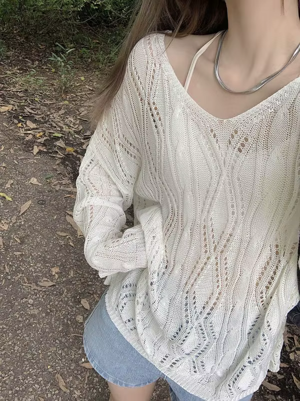 Pull creux dos nu pour femmes