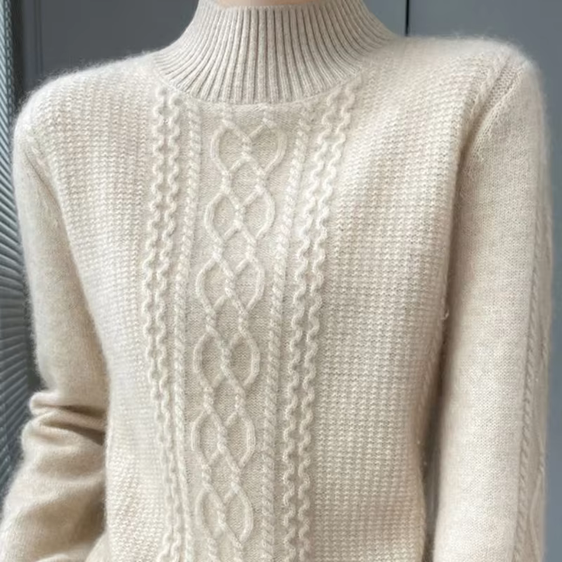 Pull chaud en cachemire pour femme