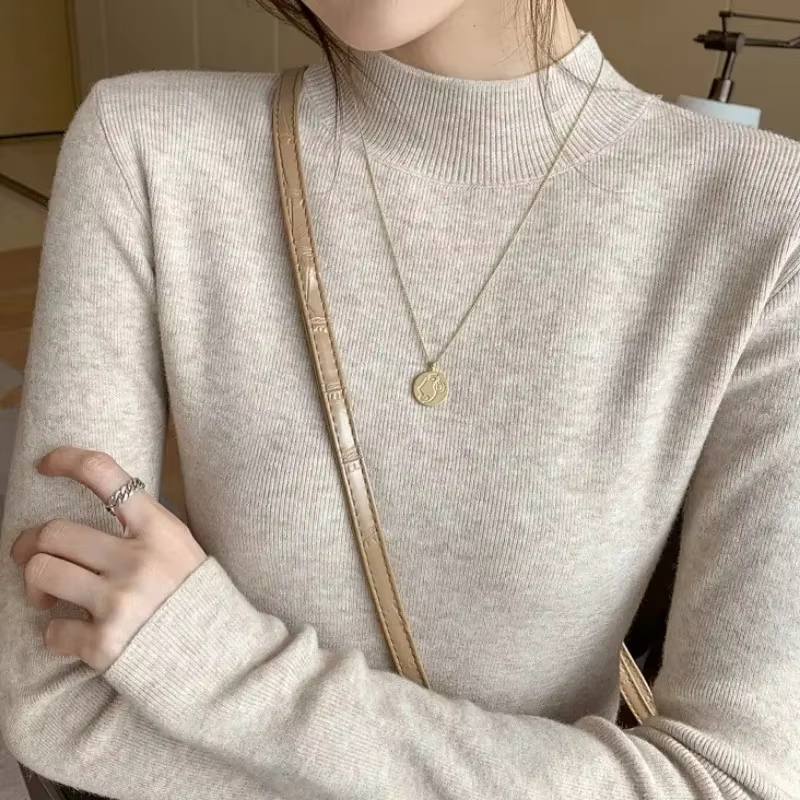 Pull à col roulé pour femme