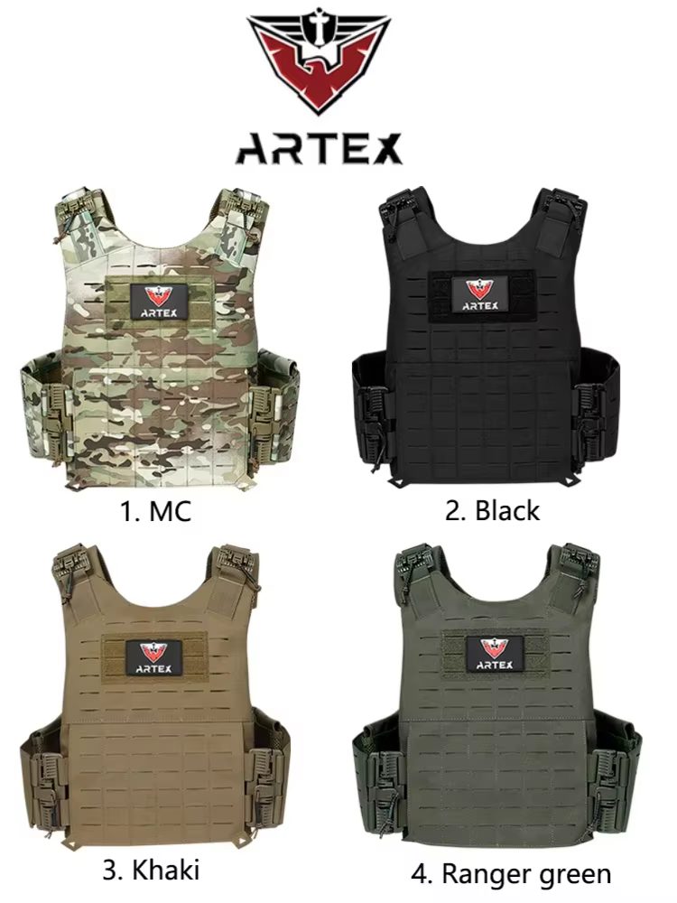 Gilet tactique de chasse en plein air, porte-plaques de protection réglable, équipement de combat Airsoft, modèle 6094