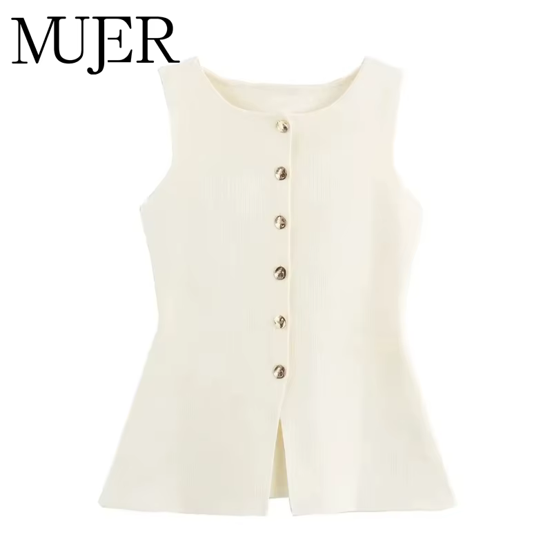 MUJER 2025 femme tricot gilet haut