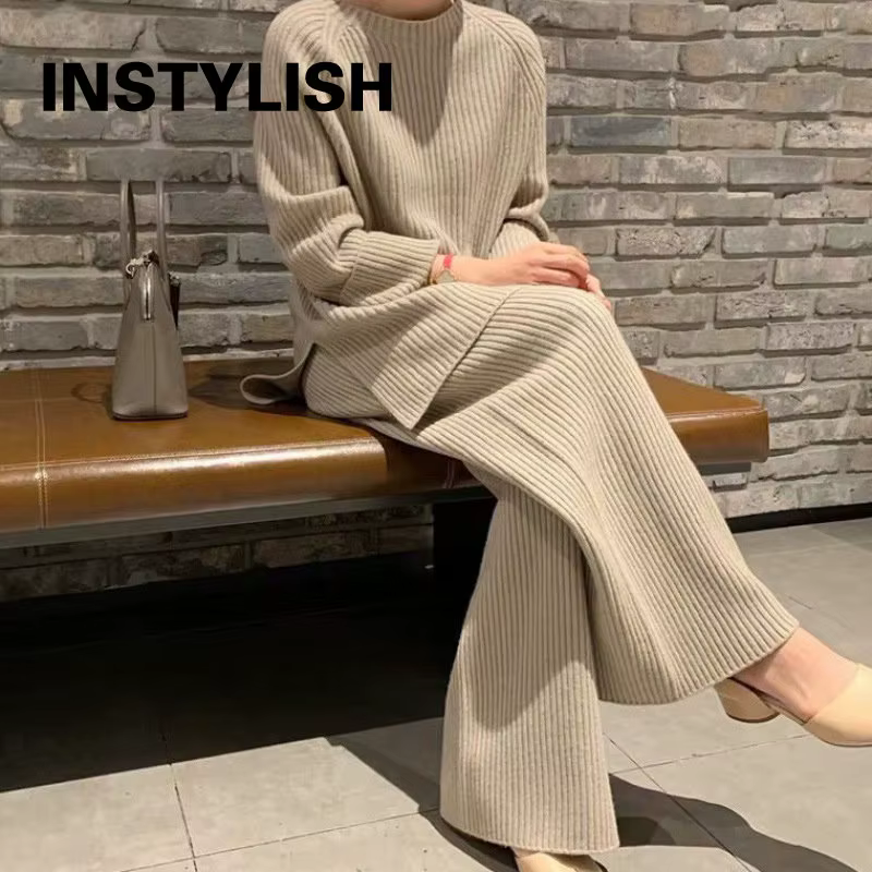 Ensemble pull deux pièces élégant pour femme