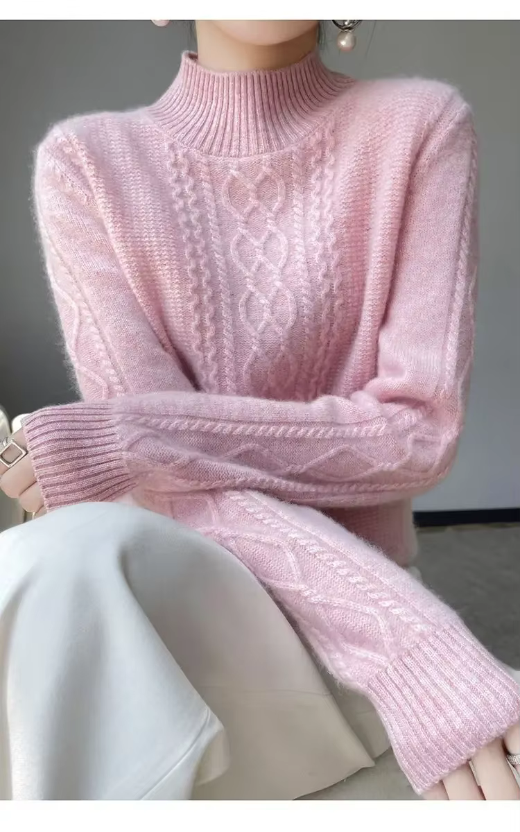 Pull chaud en cachemire pour femme