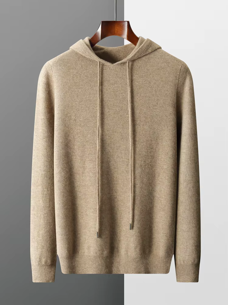 100% laine mérinos haute qualité hommes sweats à capuche printemps automne pull pull intelligent tricots décontractés confort coréen vêtements populaires