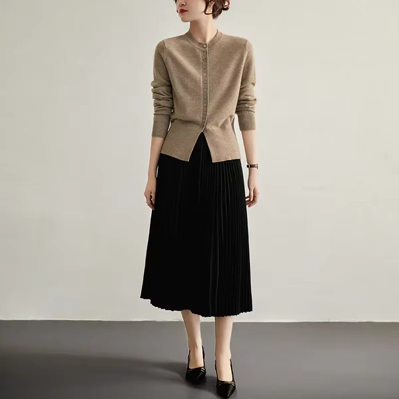 Cardigan court pour femme