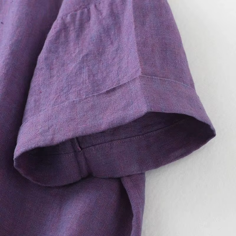 Pull rétro de couleur unie