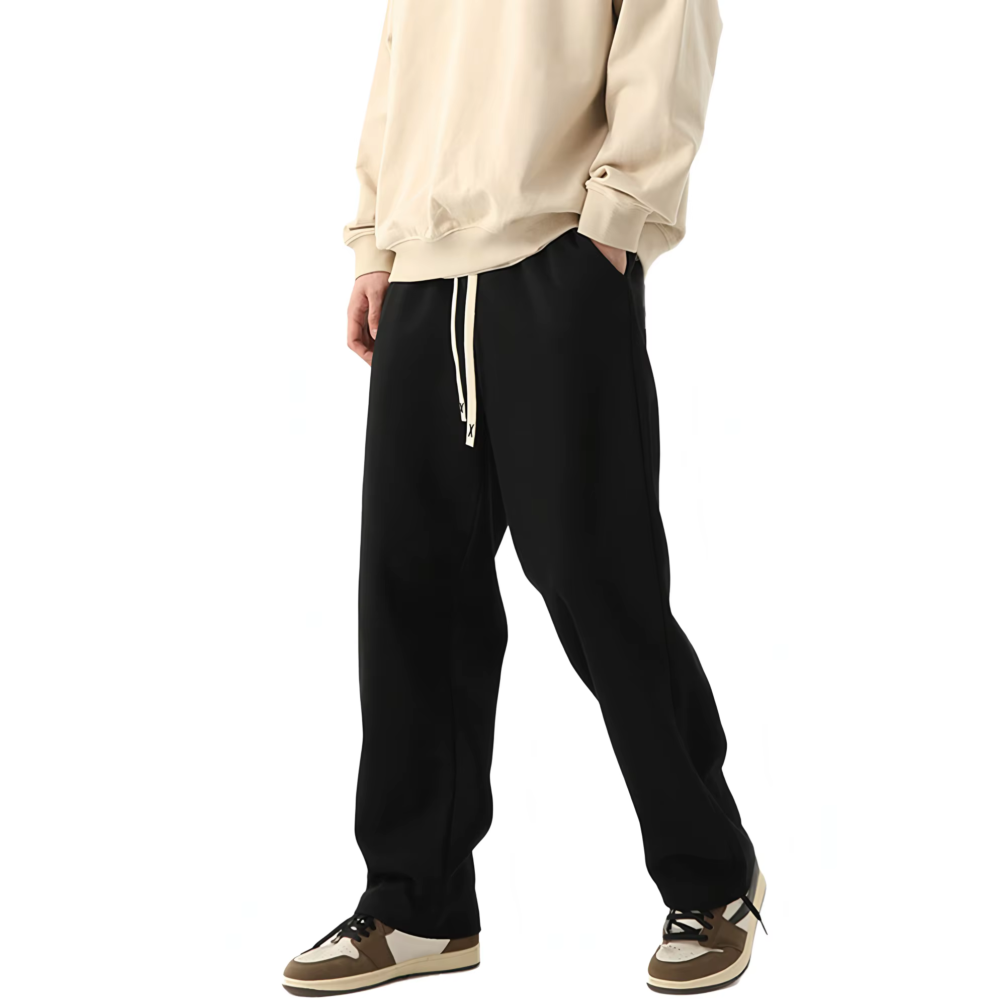 Pantalon de jogging pour hommes, baggy, neutre, respirant, baggy, pour l'extérieur, design à la mode, nouveau pantalon de survêtement