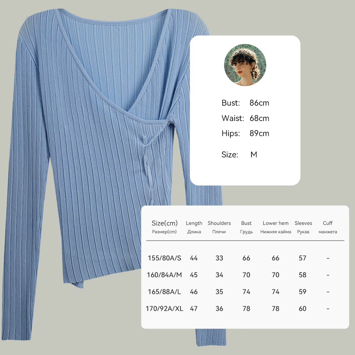 Pull tricoté à col en V et manches longues OLrain 2026 pour femme – Collection automne
