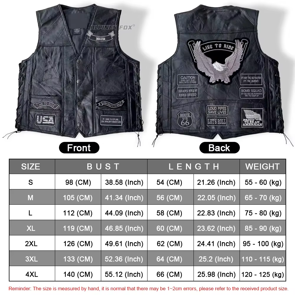 Gilet de moto en cuir brodé Vintage pour hommes, veste sans manches Punk à la mode, col en V, gilet d'équitation