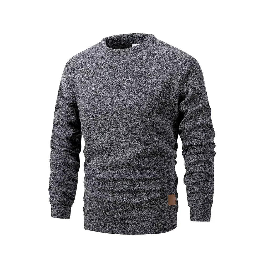 Sweat-shirt à col rond pour hommes, couleur unie, ample, décontracté, mode, chaud, manches longues, à capuche, vêtements pour hommes, nouvelle collection