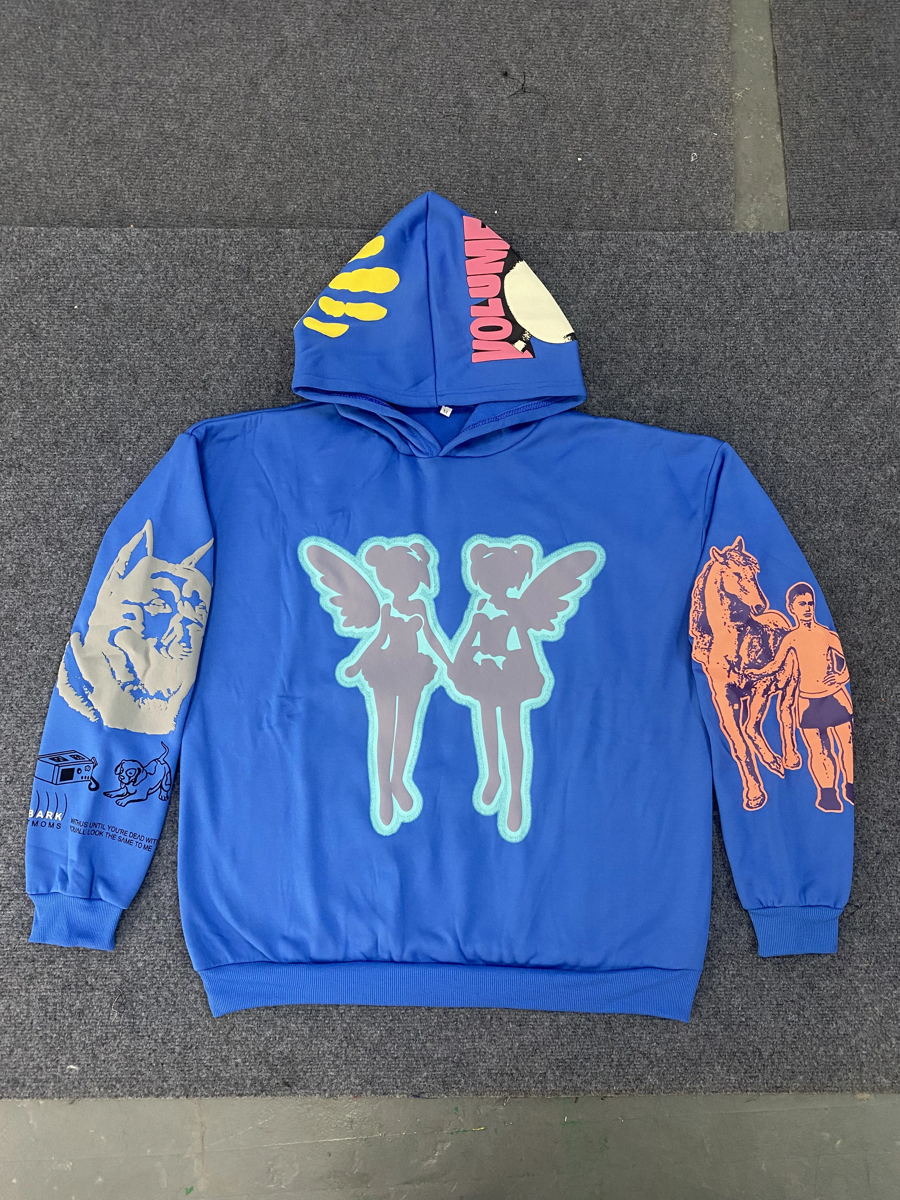 Sweat-shirt à capuche personnalisé style graffiti, ample et polyvalent, style couple, vêtements esthétiques, style streetwear