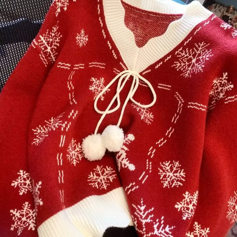 Pulls de Noël à manches longues pour femmes