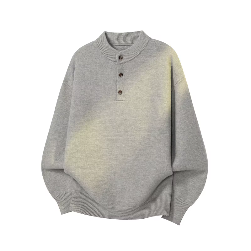 Pull en maille à col rond classique pour homme, couleur unie, pull-over, printemps, automne, streetwear décontracté, haut, M-XXXL