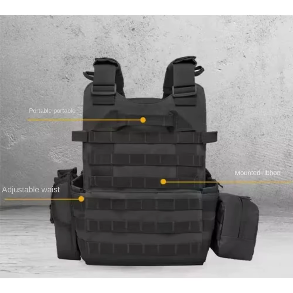 Gilet pare-balles de niveau III pour enfants, camouflage tactique, protection corporelle respirante, multifonctionnel, gilet 6094 anti-couteau