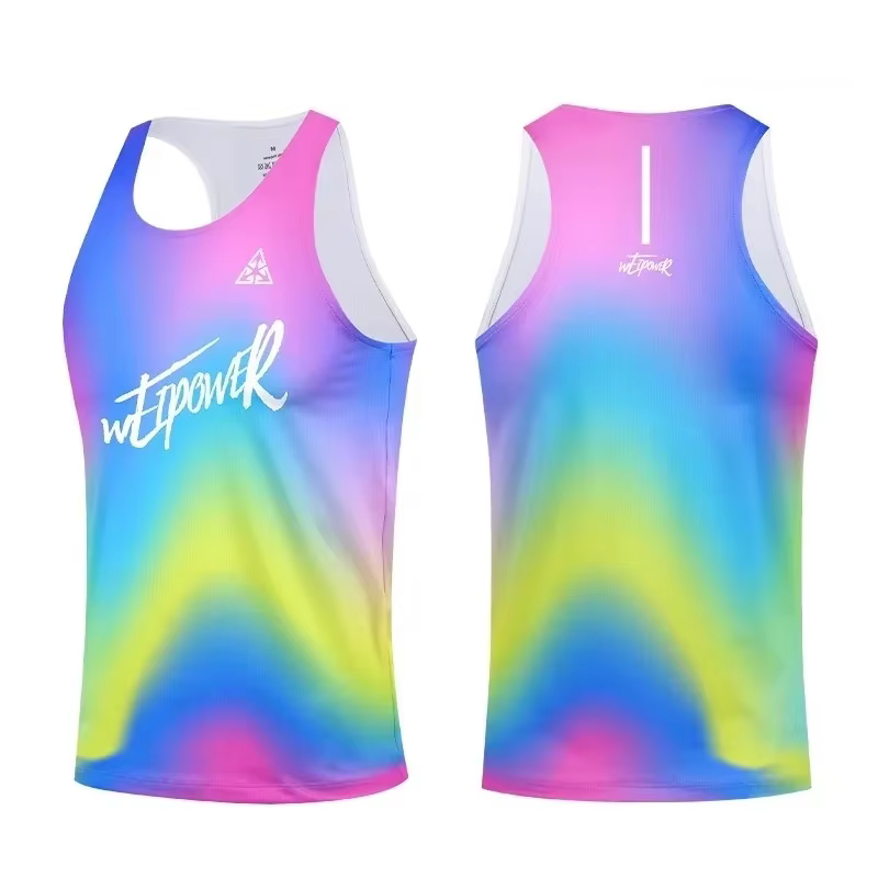 Gilets de course Marathon, T-shirts de course de sport professionnel d'été pour hommes et femmes, vêtements de fitness à séchage rapide pour basket-ball