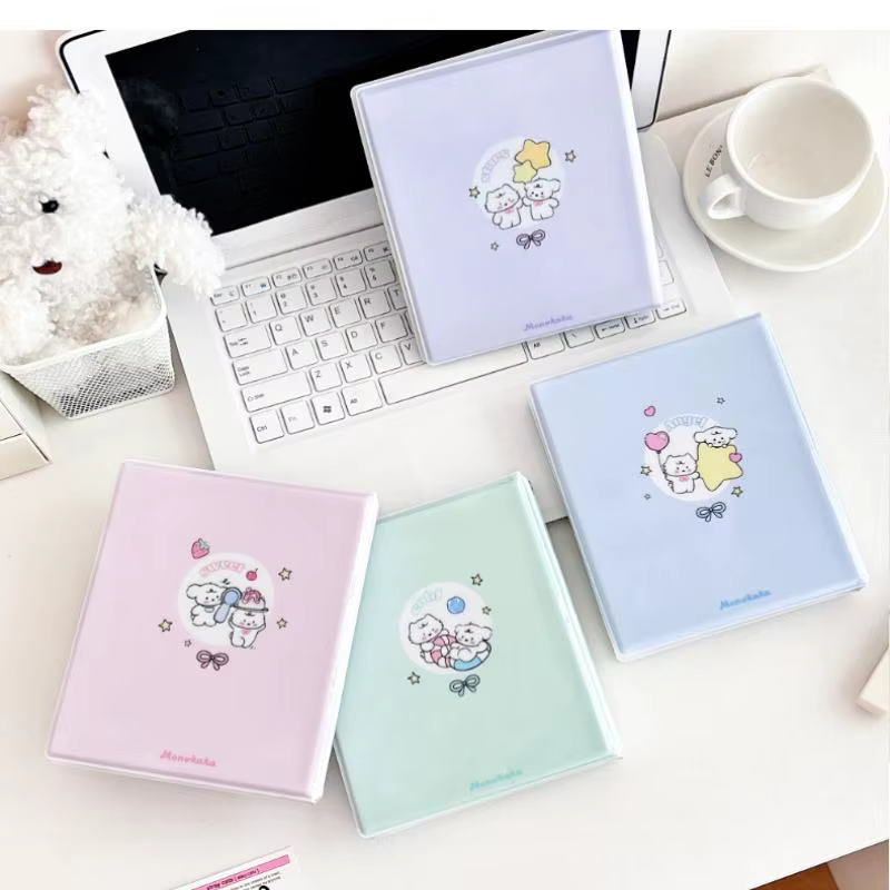Album photo de dessin animé C, album photo d'idole avec 20 pages intérieures transparentes, album pour photos, fournitures pour cartes photo