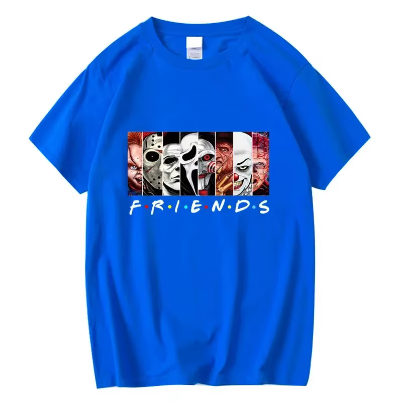 T-shirt à col rond imprimé Funny Friends pour hommes, 100% coton, haute qualité, été cool, t-shirt décontracté pour hommes