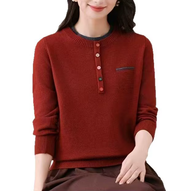 Pulls Femmes hauts nouveau printemps automne tricots Femme vêtements décontracté tricoté Blouse