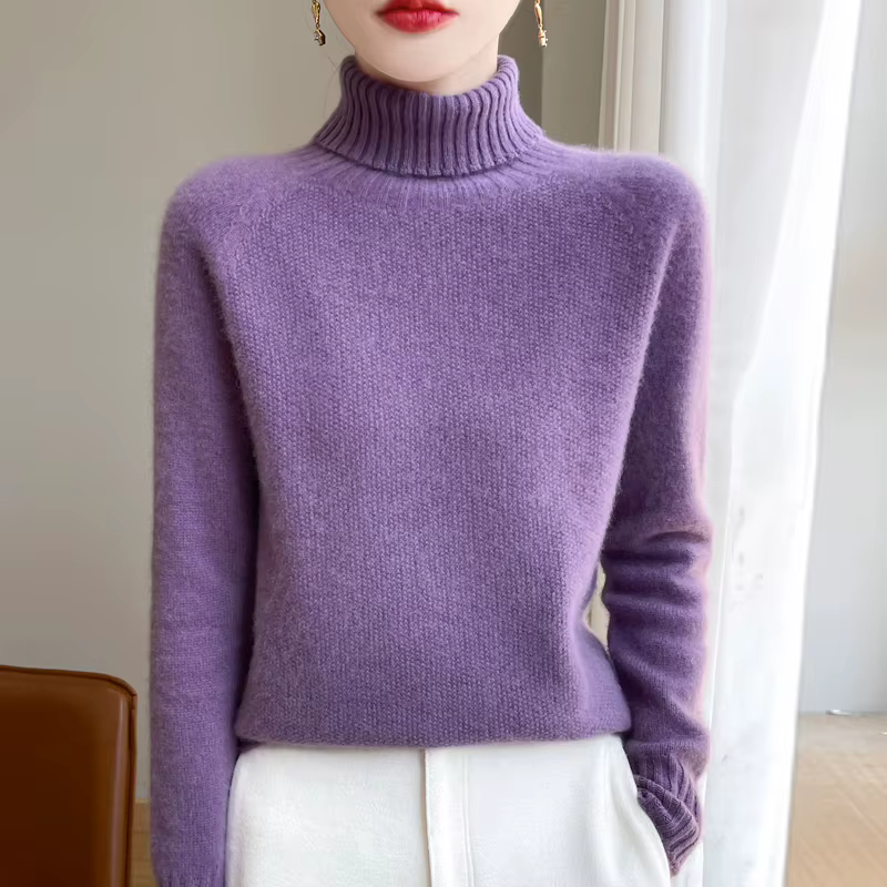 Pull en laine mérinos pour femme
