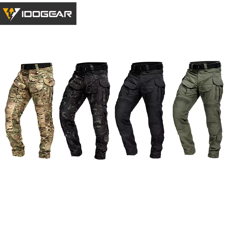 Pantalon de combat robuste IDOGEAR G5, coupe 3D, anti-déchirure, hydrofuge, multi-poches, pantalon tactique d'entraînement, de chasse, cargo 3215