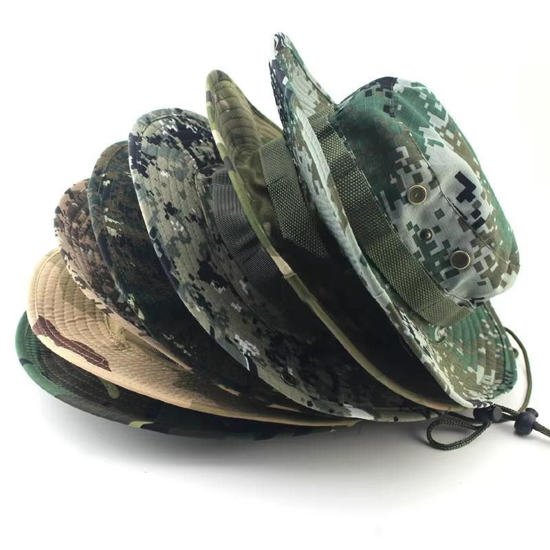 Casquette tactique de Camouflage Boonie seau chapeau casquettes Camouflage hommes Sports de plein air soleil seau casquette pêche randonnée chasse chapeaux
