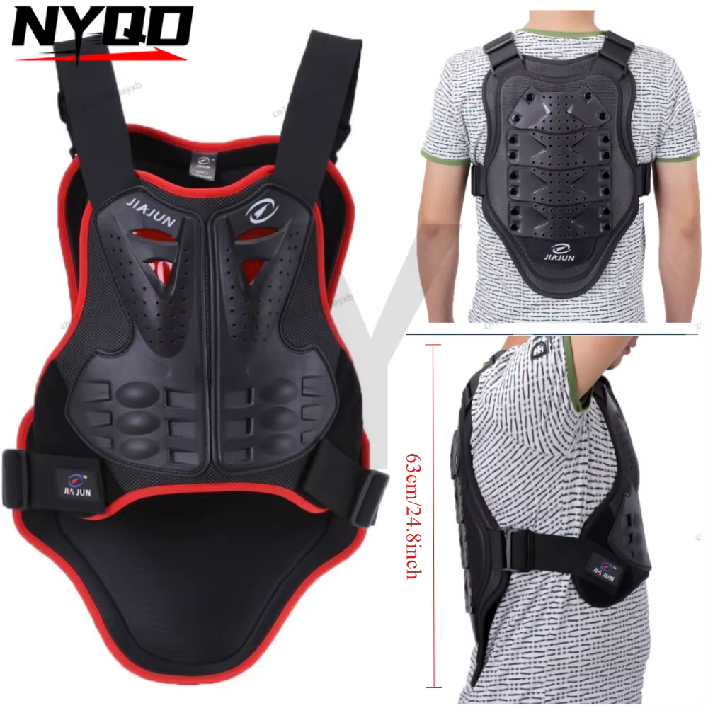 Gilet de Protection du dos et de la poitrine, équipement de Protection pour conduite en plein air, moto, Dirt Bike, pour Motocross, ski, patinage, adulte