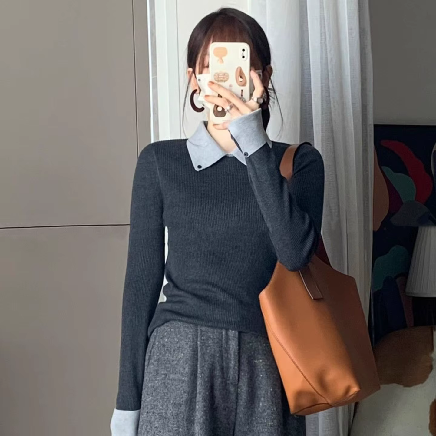 Femmes pull col chaud automne hiver chemises à bascule mode coréenne Kitted pulls à manches longues Slim Fit sous-vêtements