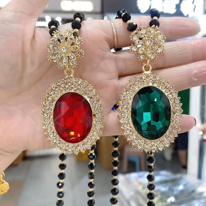Chaîne de pull en perles pour femmes, pendentifs polyvalents de tempérament, longs Styles ethniques, collier, bijoux, automne et hiver