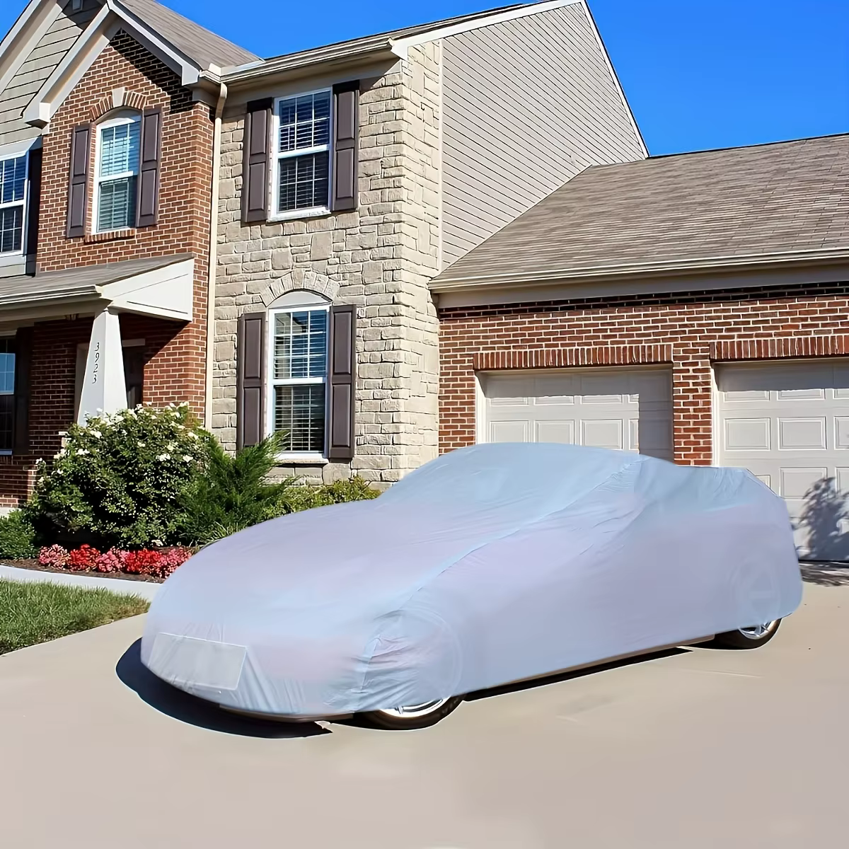 1 gilet de protection imperméable pour voiture, pour l'extérieur! Résistant aux UV, imperméable, anti-poussière, résistant à la neige - Housse de voiture imperméable toutes saisons