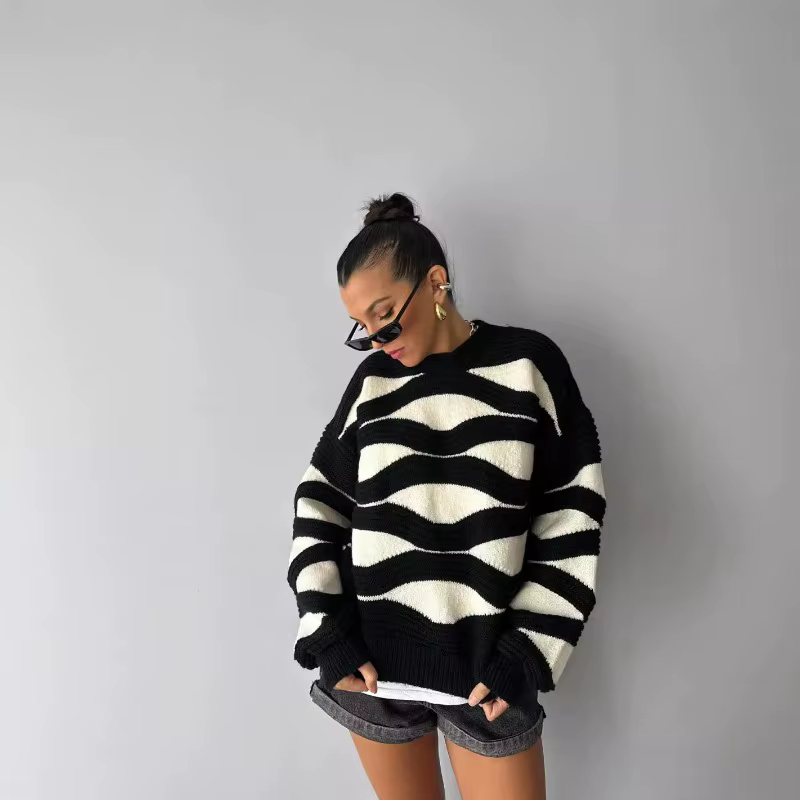 Pull à col rond pour femme