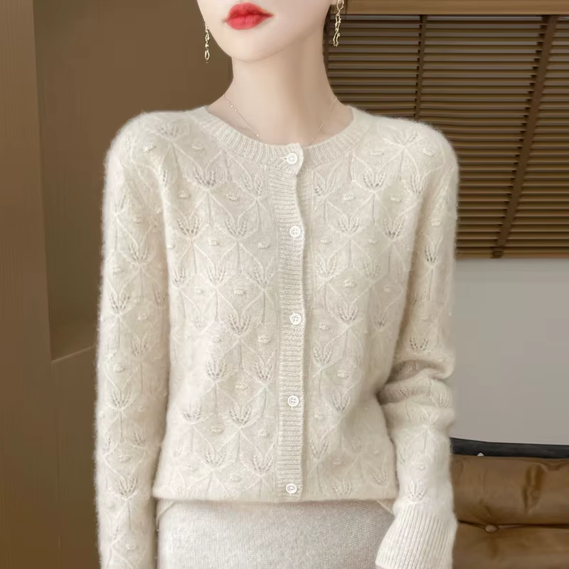 Cardigan en laine Pure mérinos pour femme