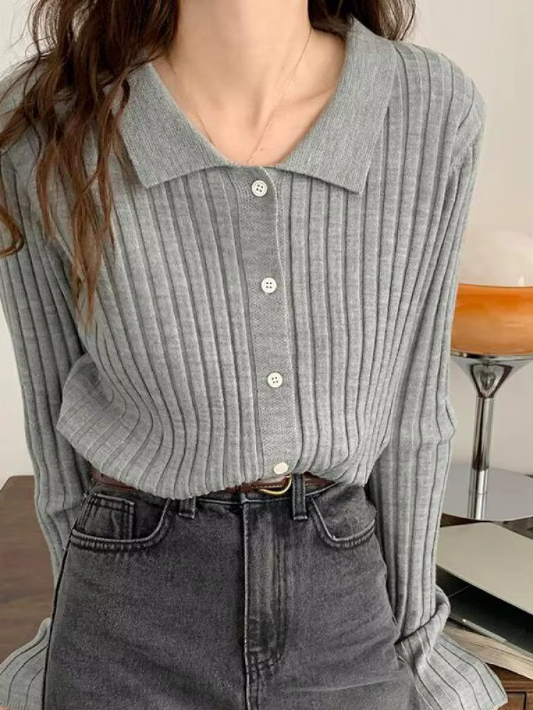 Pull col en V pour femme