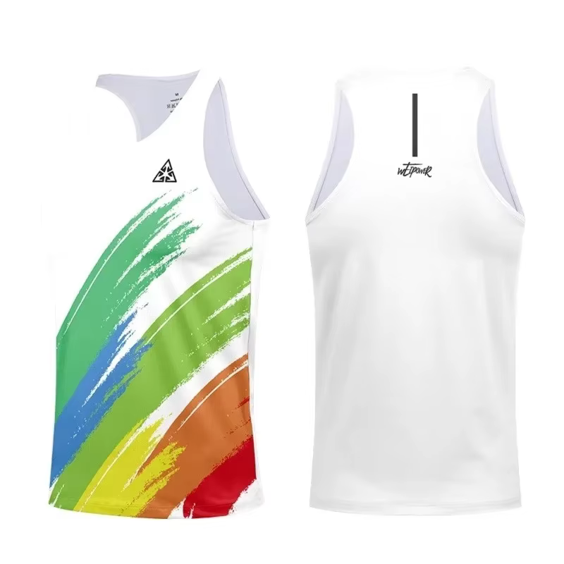 Gilets de course Marathon, T-shirts de course de sport professionnel d'été pour hommes et femmes, vêtements de fitness à séchage rapide pour basket-ball