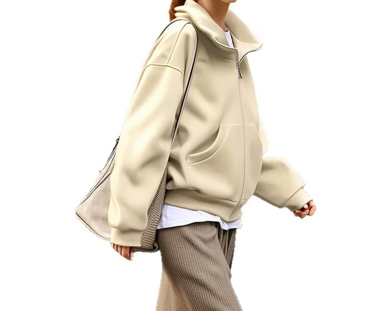 Sweat à capuche vêtements d'extérieur Cardigan