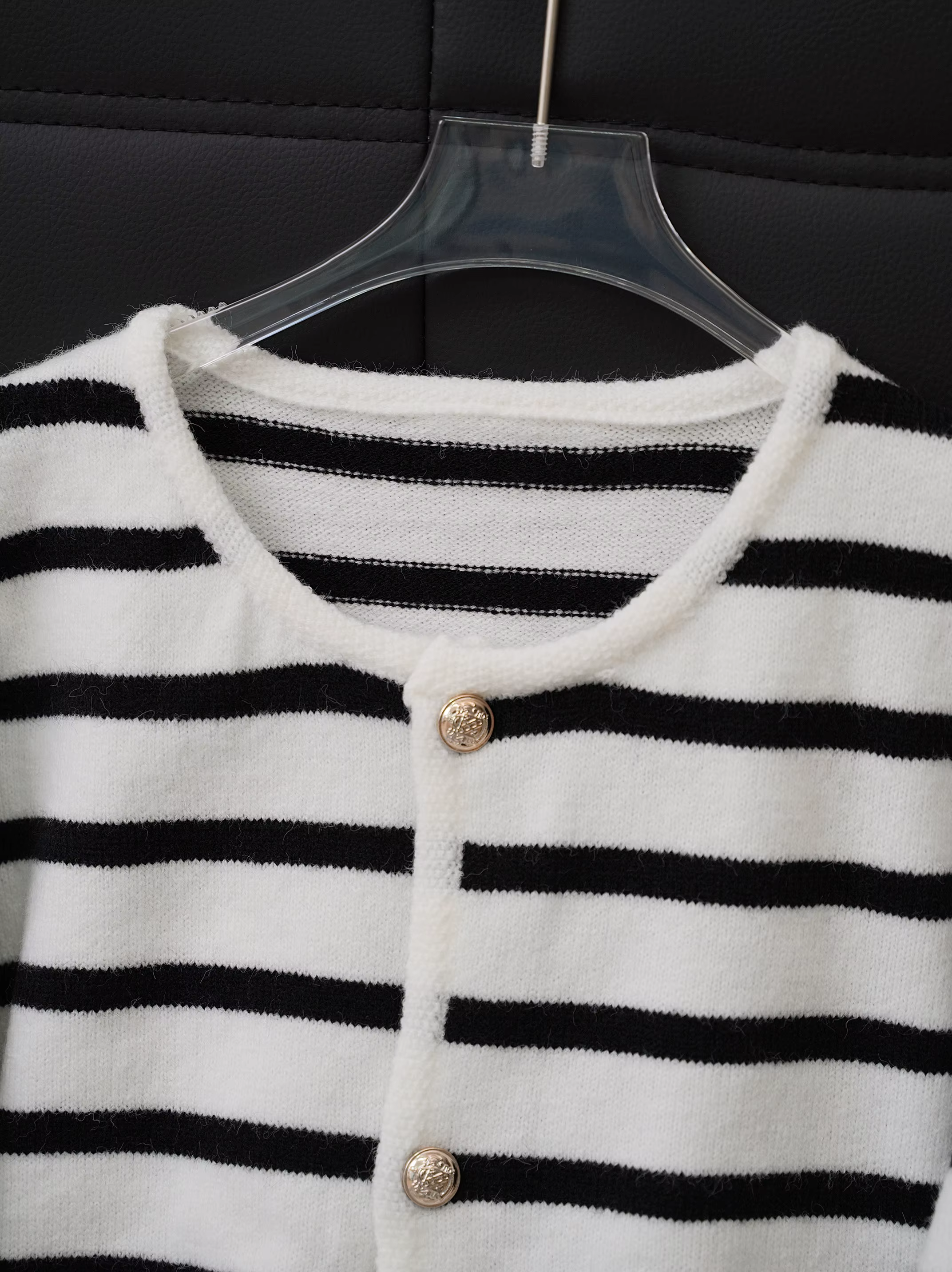 Cardigan rayé pour femme