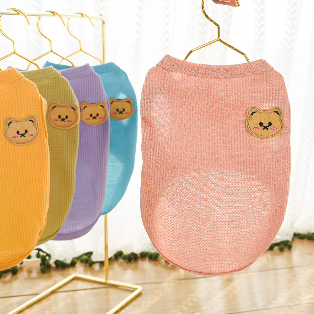 Vêtements pour chat, ours gaufré, gilet pour animaux de compagnie, Teddy d'été, Chihuahua, petit chien, vêtements à deux pattes, vêtements pour chiots, Costume pour animaux de compagnie