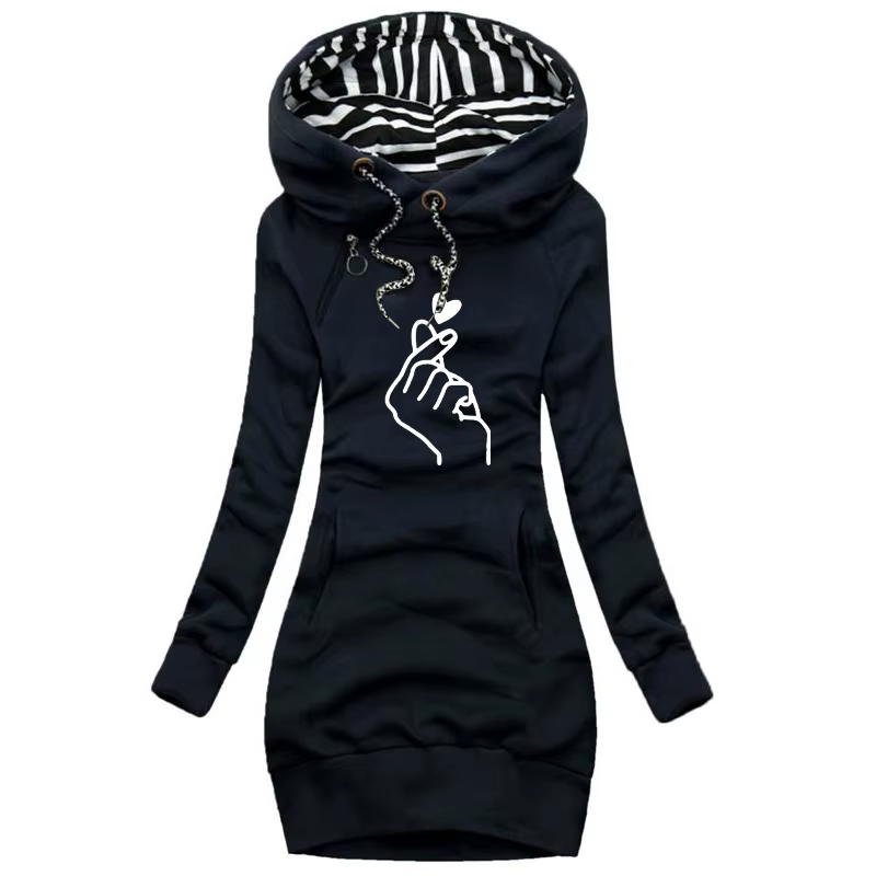 Femmes robe pull à manches longues