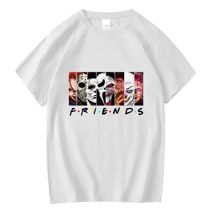 T-shirt à col rond imprimé Funny Friends pour hommes, 100% coton, haute qualité, été cool, t-shirt décontracté pour hommes