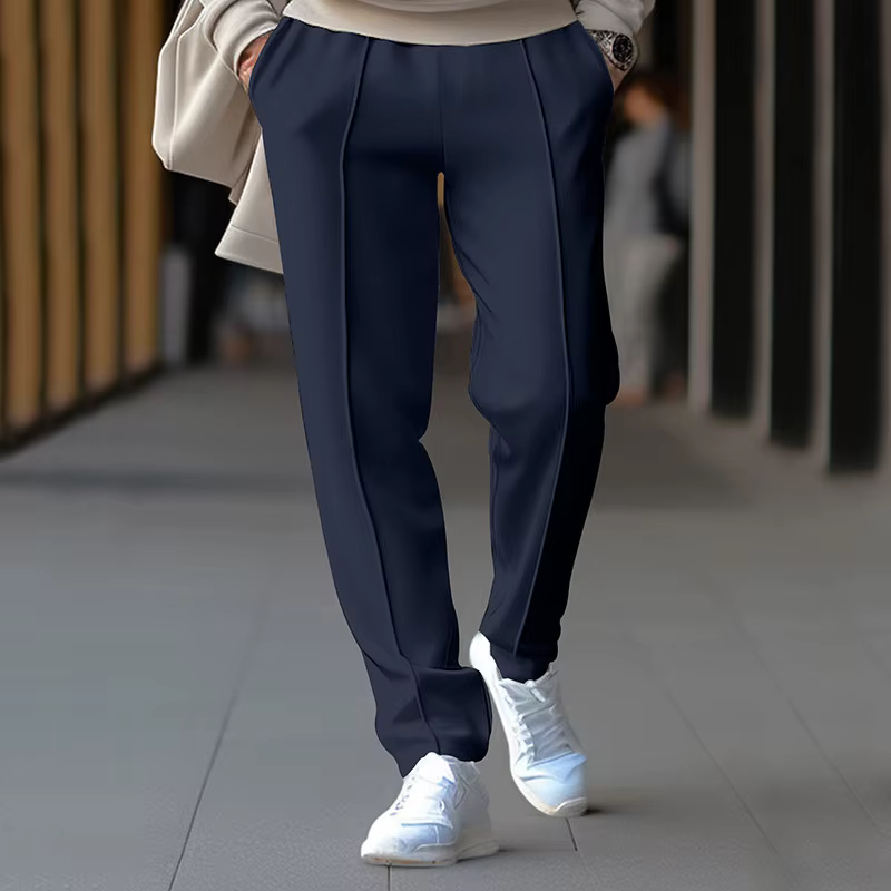 Viser de survêtement décontractés minces pour hommes, pantalons de survêtement à la mode, pantalons de survêtement de sport gaufré, pantalons de survêtement à taille élastique FJG, printemps, automne,