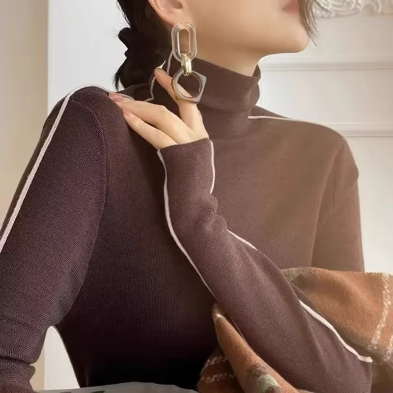 Pulls à col roulé pour femmes