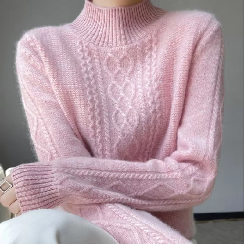 Pull chaud en cachemire pour femme