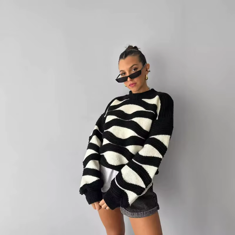 Pull à col rond pour femme