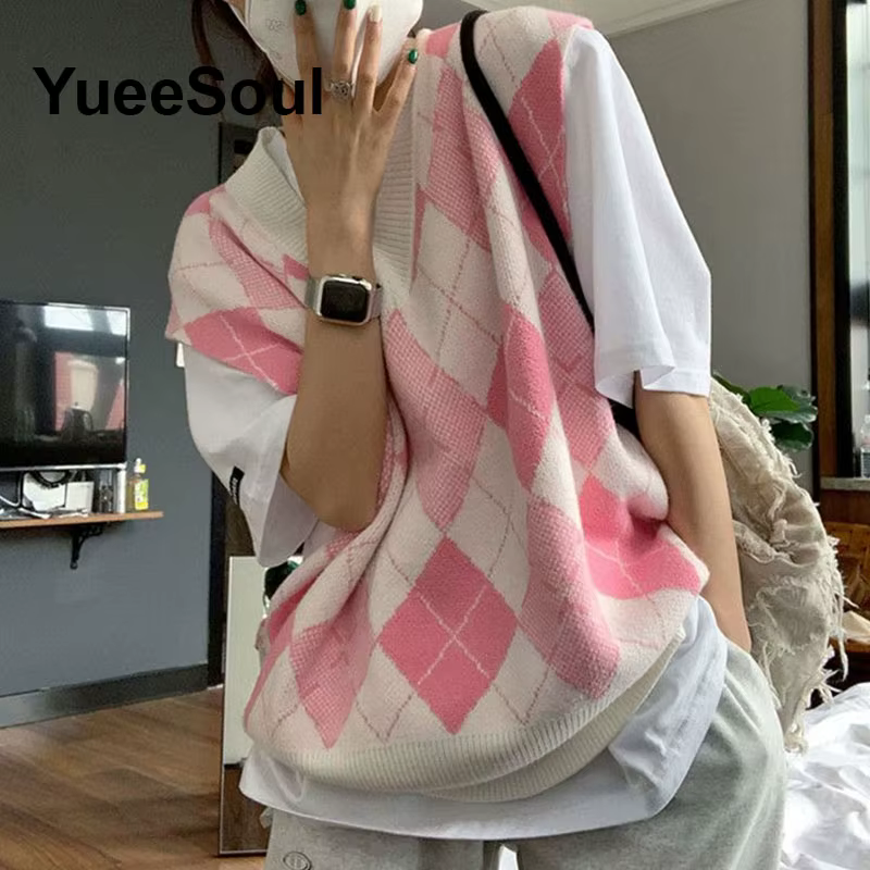 Pull tricoté sans manches ample et doux en polyester pour femmes style Y2K Fairycore occasions spéciales