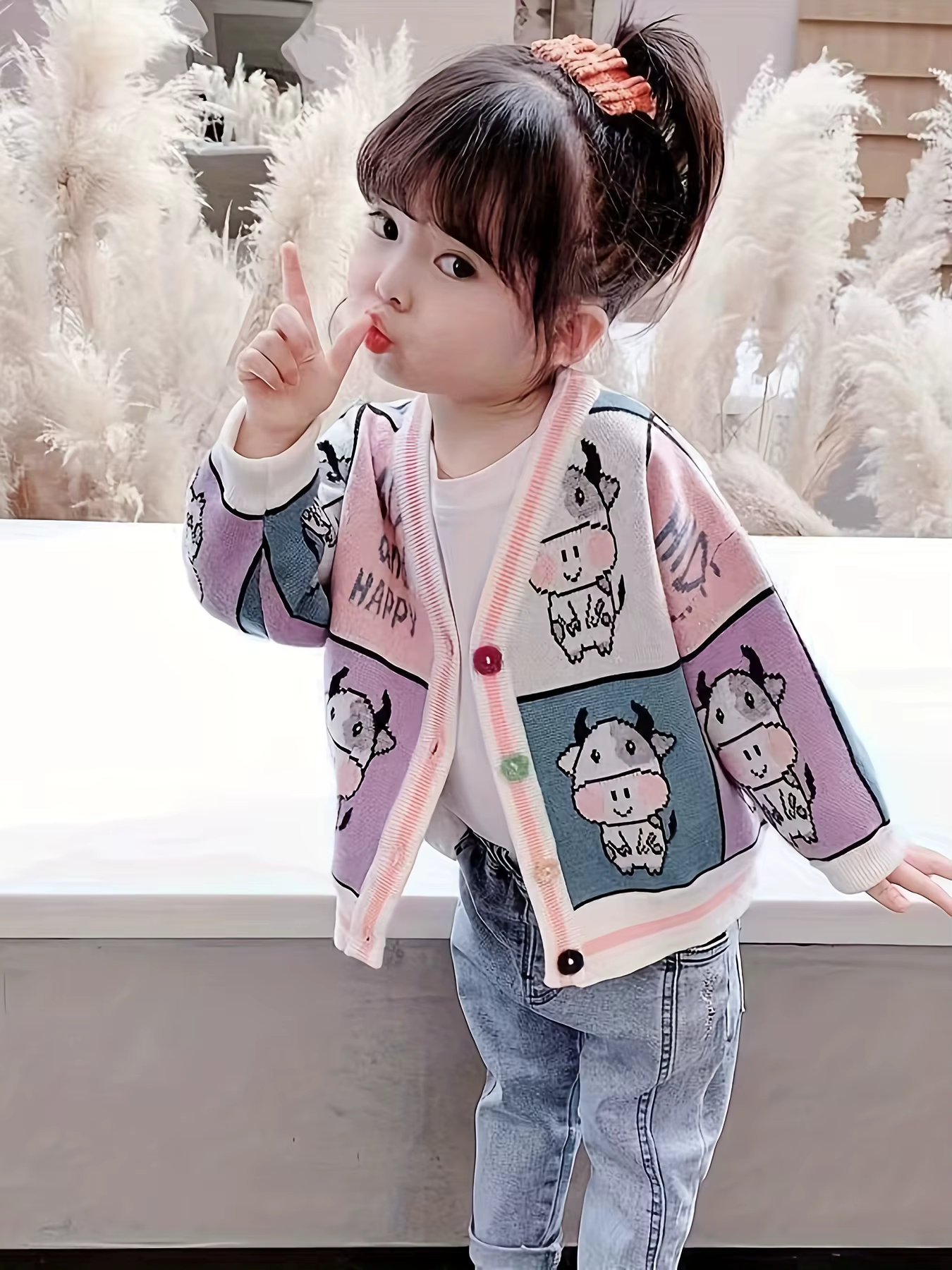 Cardigan pour filles, nouveau style, veste élégante pour enfants, version coréenne, pour filles de 1 à 3 ans, pull tricoté, tenue d'automne